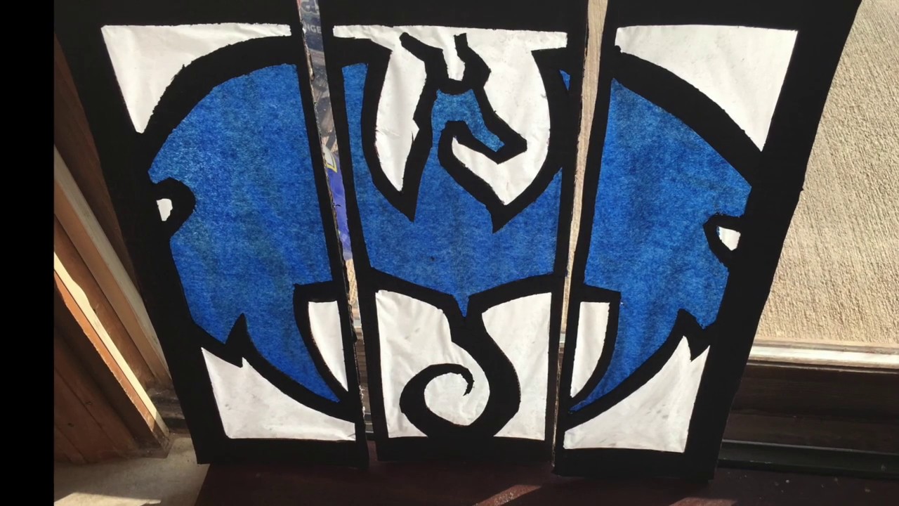 How to Make StainedGlass Window with Cardboard YouTube