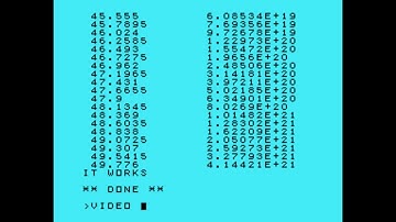 Texas Instruments TI-99/8 Computer [BASIC test] (1983) {Europe}