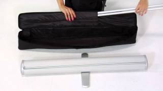 Fast Roll Economy Retractable Roll Up Banner Stand - by Galaxy Displays