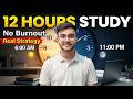 How to Study 12 Hours Daily ? | The 8-10-12 Rule | CA Manav Lakhwani