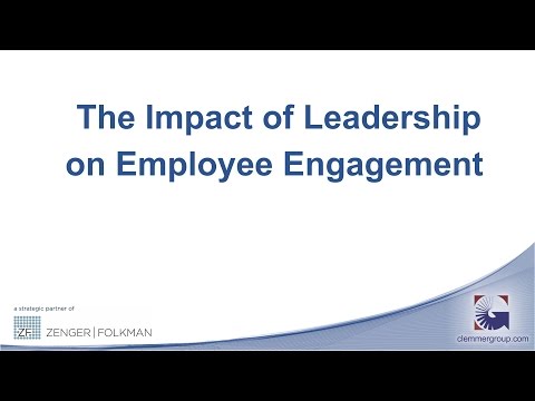Video: Conducerea transformațională influențează implicarea angajaților?