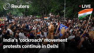 LIVE: India's 'cockroach' movement protests continue in Delhi