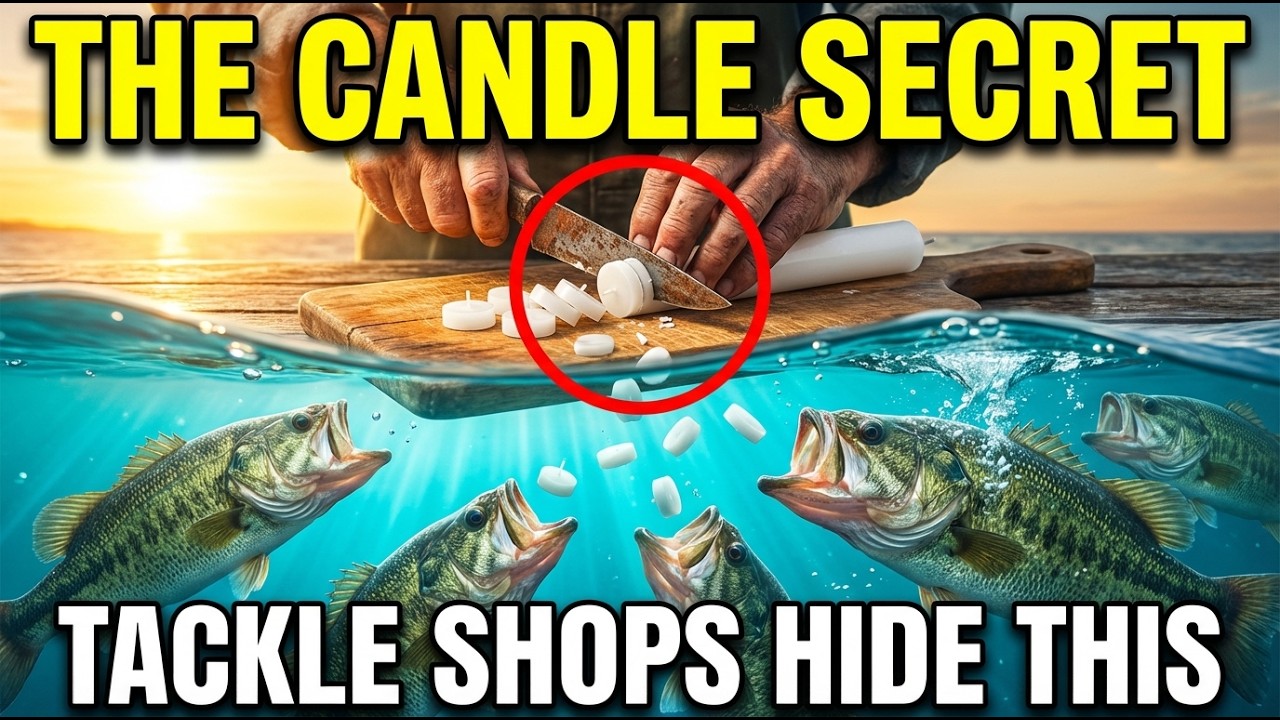 Cut A Candle Like This — Fish Won't Stop Biting, Better Than ANY Artificial Lure!