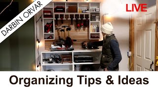 Organizing Tips for tools & stuff // LIVESTREAM (workshop & spaces)