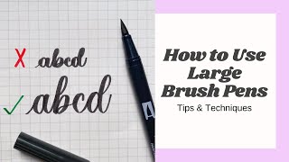 Calligraphy Tips for Beginners: Hand Lettering with Large Brush Pens | Tombow Dual Brush Pens screenshot 4