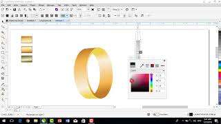 Gold Ring Design Using Coral Draw Design Ideas
