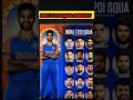 india T20 squad announce #shorts