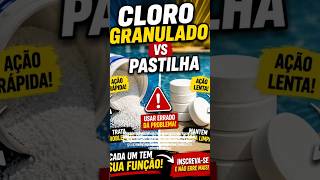 Granulado vs Pastilha #limpezadepiscina #dicasdepiscina #piscinacristalina #viral #dicas #piscineiro