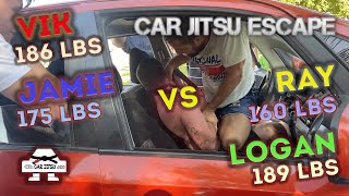 Car Jitsu Escape: Vik+Jamie Vs Ray+Logan