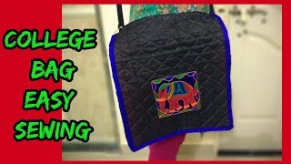 DIY LOVELY BACKPACK TUTORIAL // Zipper Backpack with Pocket From Scratch Cut & Sew