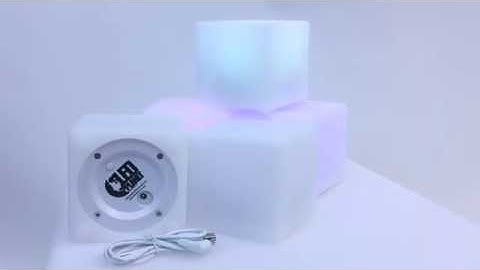 Led Light Cube Video Wireless Glow Color changing lamp