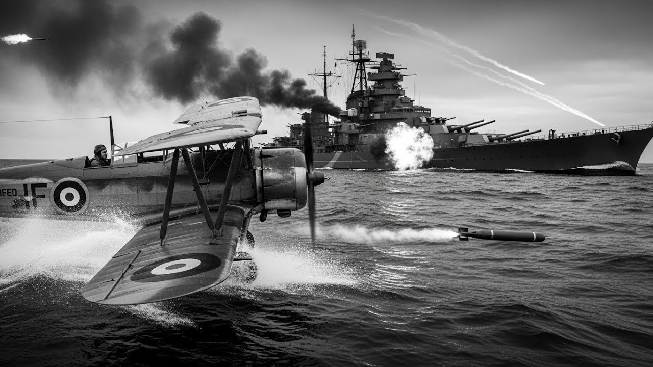 They Mocked Obsolete Biplanes—Until 15 Swordfish Crippled the Bismarck in One Night