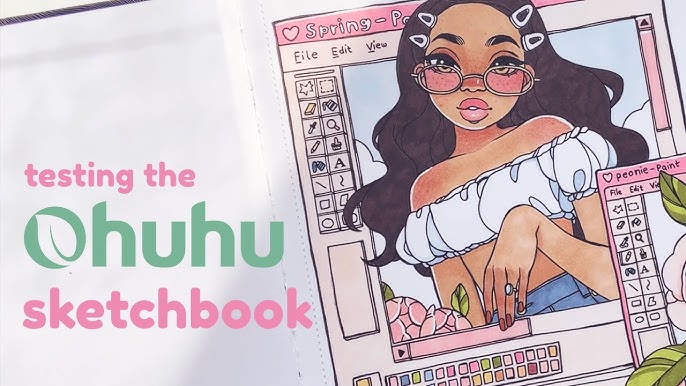 Honest OHUHU sketchbook review - Is it good for COPICS? - Draw with me 
