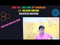 Lec 3 : CBSE  PYQ | Relation Function| Subjective Questions | 12th Board 2026 | D K Sahni