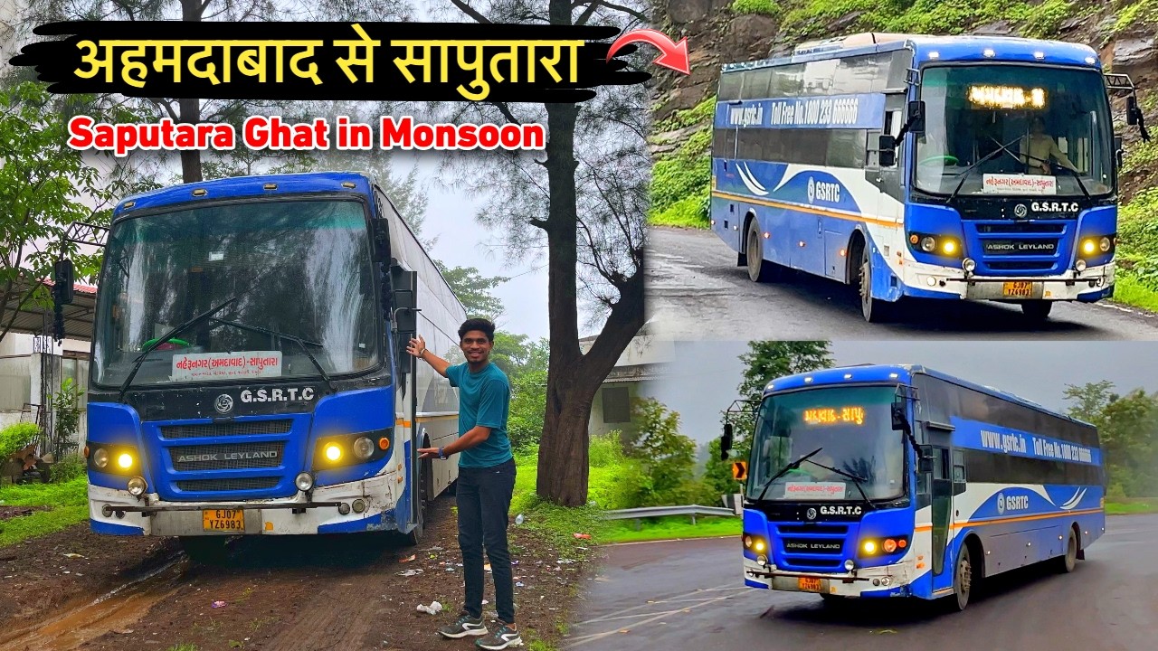 Gujarat Most Dangerous Ghat😱 | Ahmedabad To Saputara in GSRTC AC Sleeper Bus Extreme Road of Gujarat