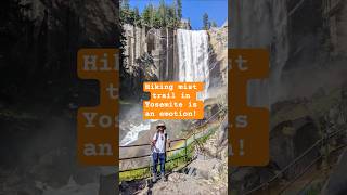Hiking mist trail in Yosemite is an emotion!📍Vernal falls #vlog #hike #nature #yosemite #nps #travel