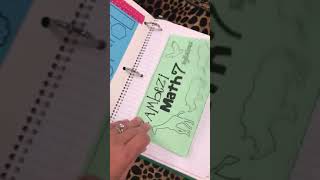 Setting up your binder - math 7