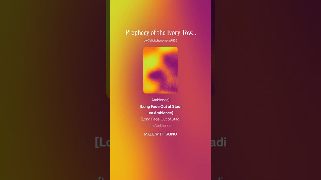 Prophecy of the Ivory Tower