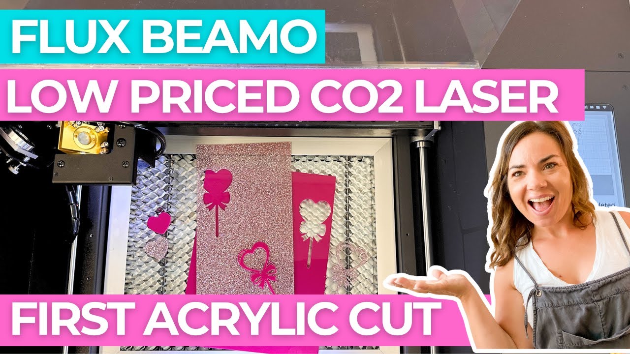 Резка акрила CO2-лазером за 1700 долларов?! Результаты моей первой резки с помощью Flux Beamo.