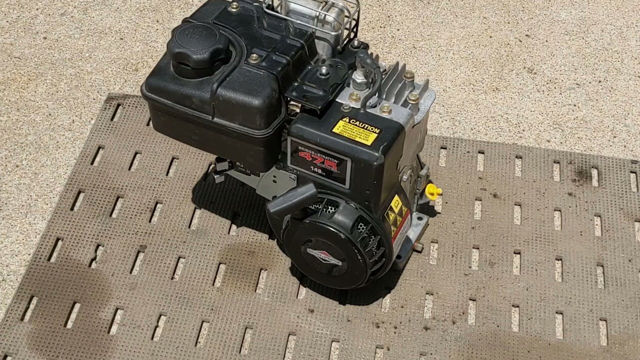 Demo Of Briggs And Stratton 3 5 HP 148cc Gas Motor 475 Series YouTube Demo Of Briggs And Stratton 3 5 HP 148cc Gas Motor 475 Series YouTube