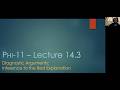 PHI-11 Lecture 14.3 - Diagnostic Arguments