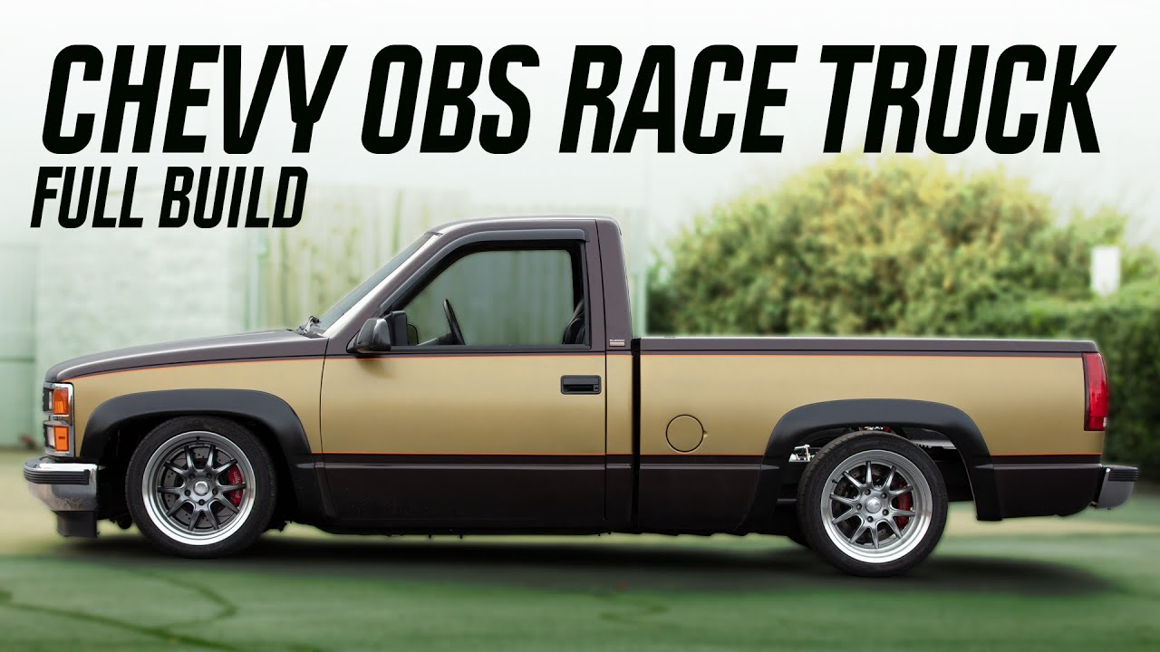 ⁣Full Build: OBS Chevy Race Truck With Cantilevered Suspension