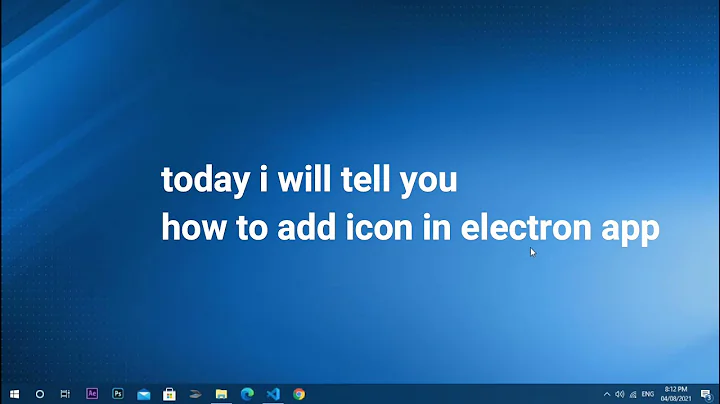 How to add icon in electron app | electron project | #codingindia