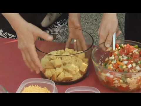 Layered Cornbread Salad