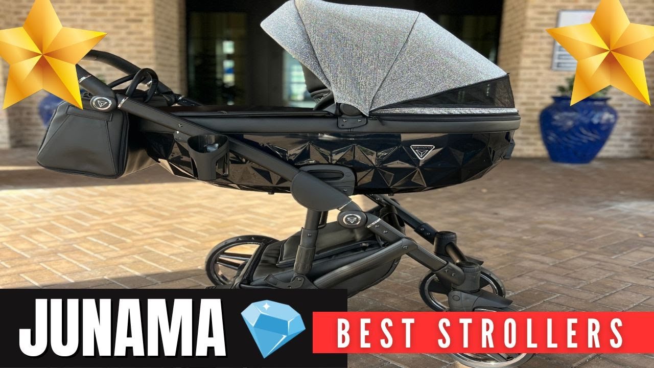 JUNAMA Stardust Collection PRAM & STROLLER - Diamond Moonbeam Silver