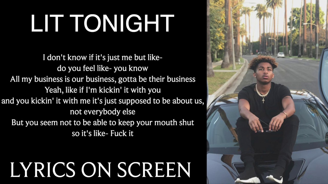 DDG Lit Tonight (Lyrics on screen) YouTube