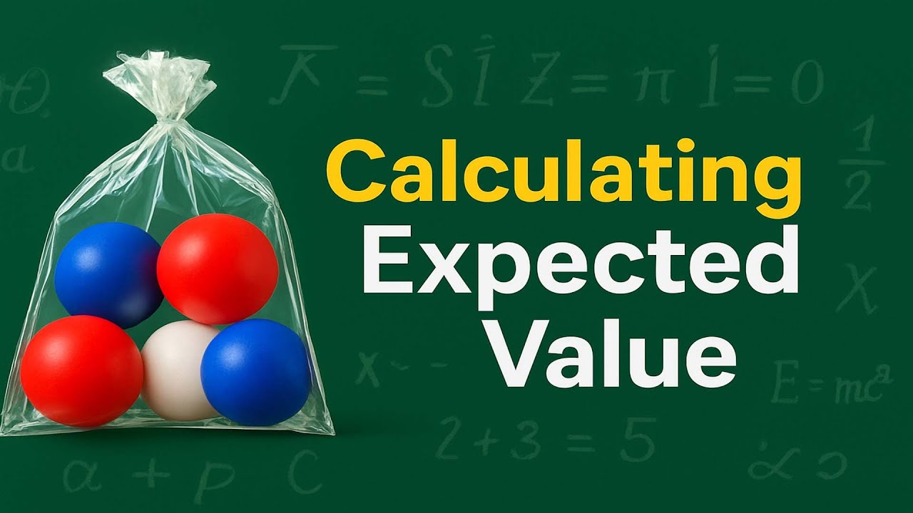 Случайная величина и ожидаемое значение от вытягивания шаров