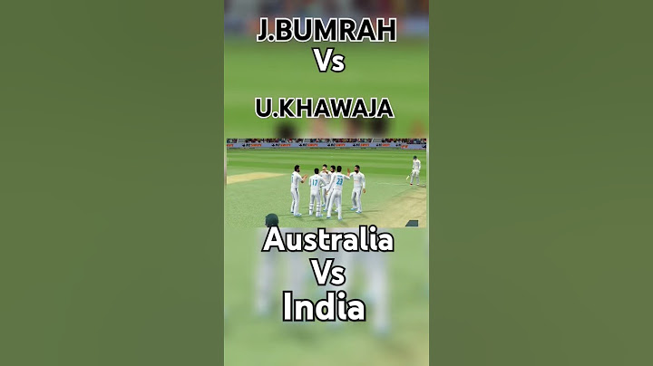 J. BUMRAH vs u. khawaja australia vs india