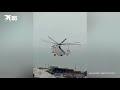 Видео жесткой посадки вертолета на Ямале.