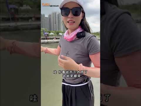Video Cần thủ nữ câu cá rô phi, nhịp phao rất 