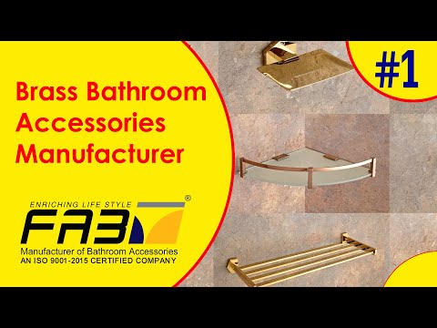 बाथरूम फिटिंग एक्सेसरीज | Brass Bathroom Accessories Manufacturer | Fab Bath Interiors