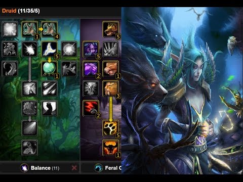 Classic Vanilla Wow Quick Guide Druid Leveling Talents Youtube