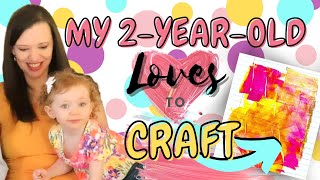 ♥WATCH MY 2-YEAR-OLD CRAFT!!♥