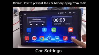 Binize: How to prevent your car battery dying from radio in MTK system?