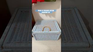 How to turn boring rattan into stunning coastal decor #coastalgrandmother #furnitureflip