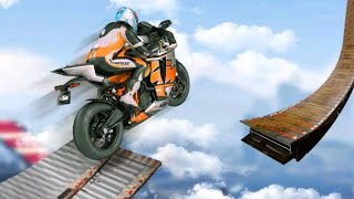 #10 Superhero mega ramp moto rider gameplay | only bike game screenshot 5