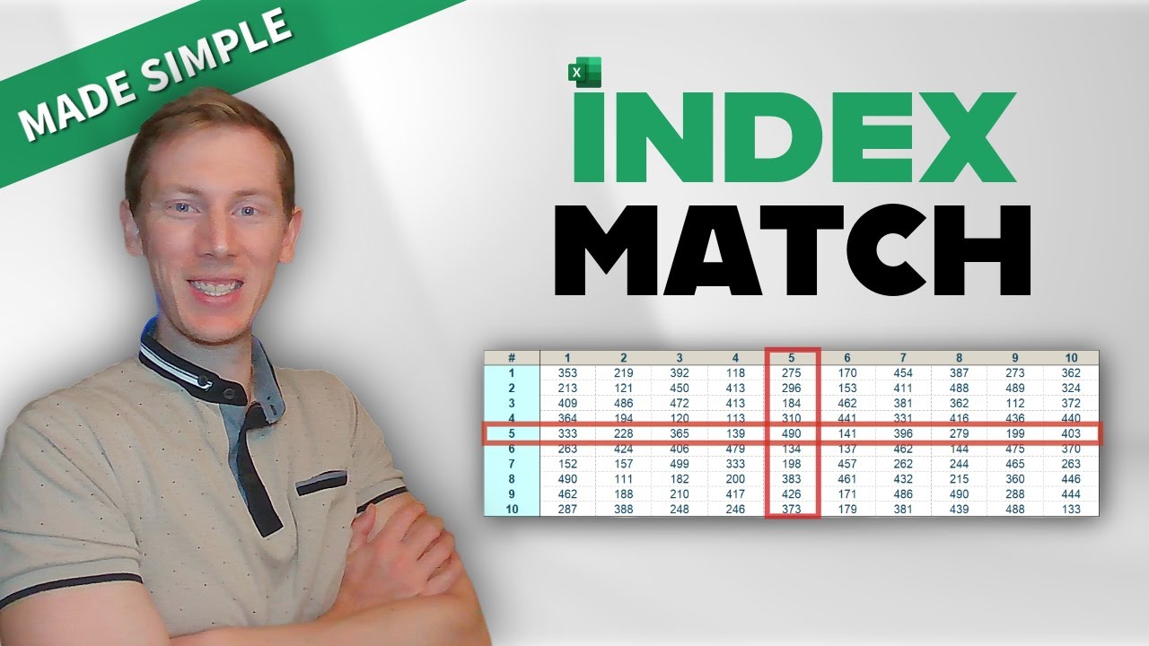 INDEX MATCH Explained Simply | Excel Lookup Tutorial - YouTube