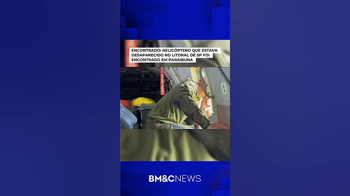 ENCONTRADO: HELICÓPTERO QUE ESTAVA DESAPARECIDO NO LITORAL DE SP FOI ENCONTRADO EM PARAIBUNA