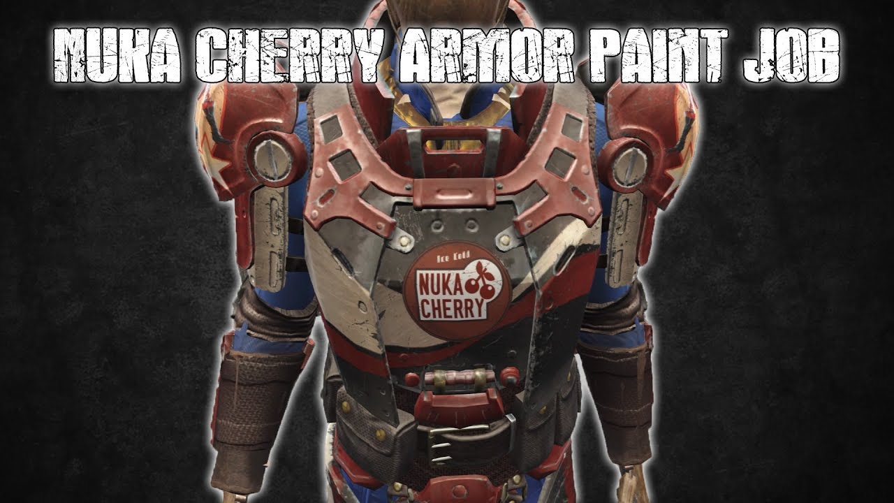 Nuka Cherry Armor Paint Job & Pip Boy Skin Fallout 4 Creation Club YouTube
