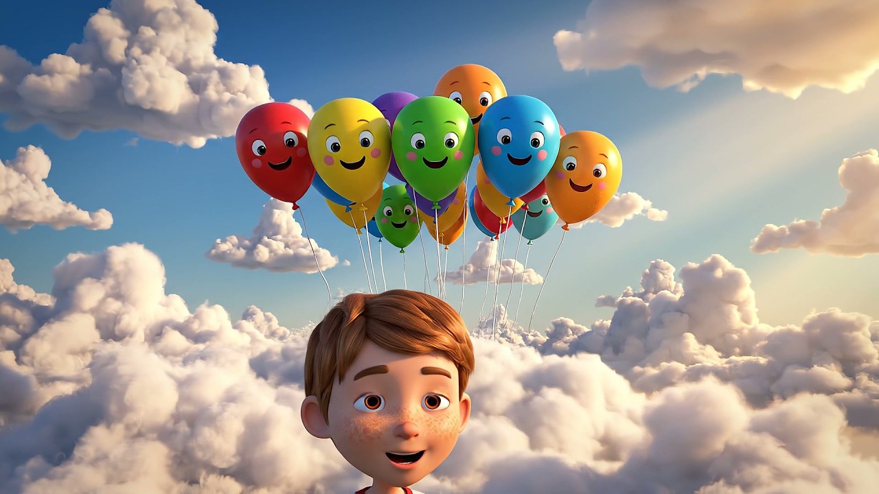 Три маленьких игрушечных шарика плавают, плавают, плавают | Детские песенки и стишки для малышей