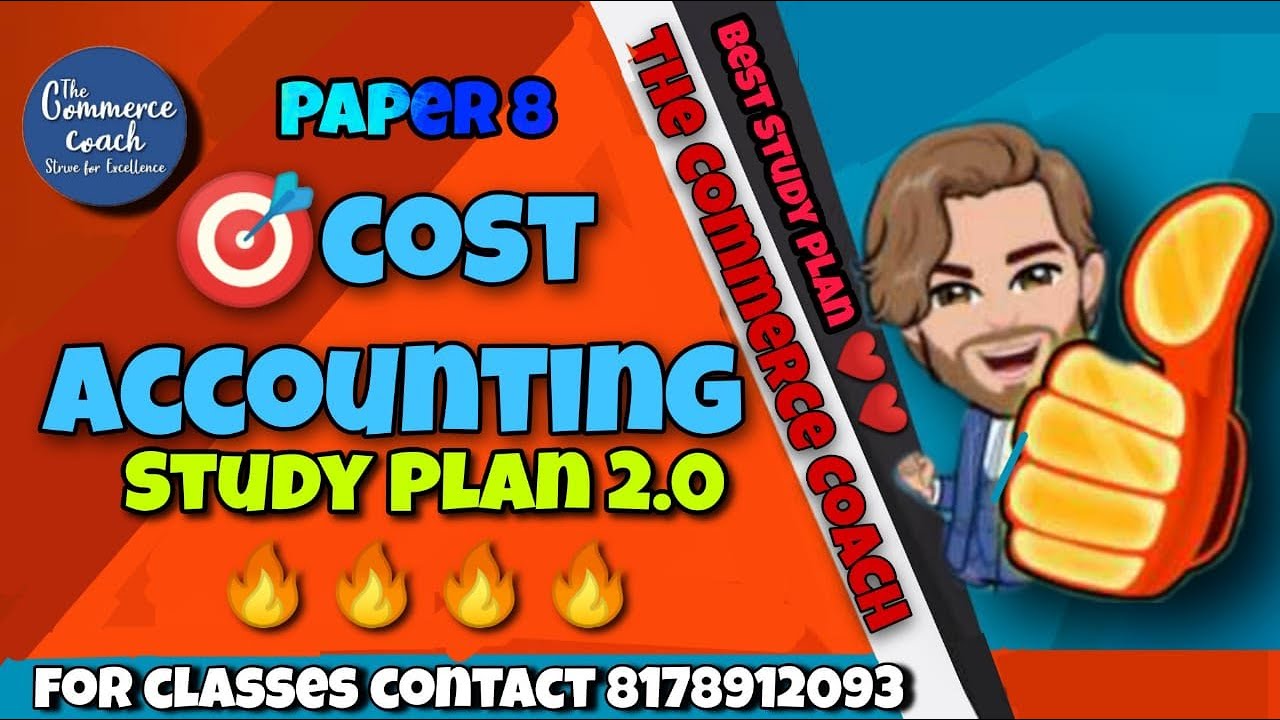 Cma inter cost accounting study plan june 2021 - The Commerce Coach ...