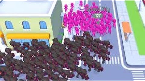 Crowd City World Record Map Control 100 00% NOOB vs PRO vs HACKER   Crowd City 30