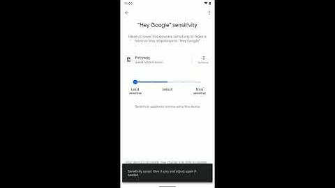 Home App: How to adjust Hey Google Sensitivity
