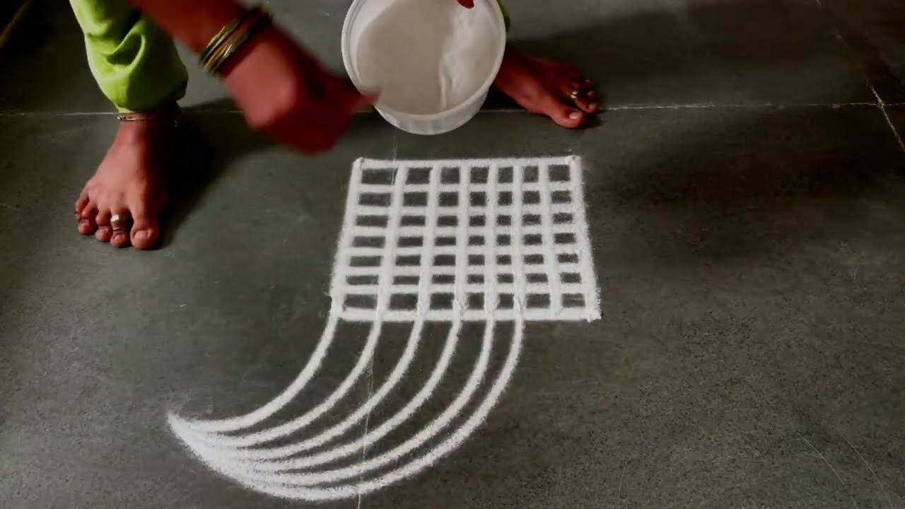 Easy padikolam designs| Simple muggulu designs| easy rangoli designs| Beginners kolam