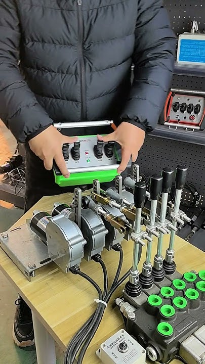 24V motor #hydraulic valve #Joystick #wireless linear telescopic # ...