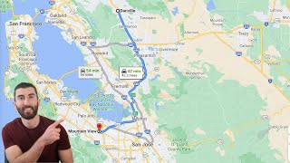 How long is the commute from the Tri-Valley to Silicon Valley?
